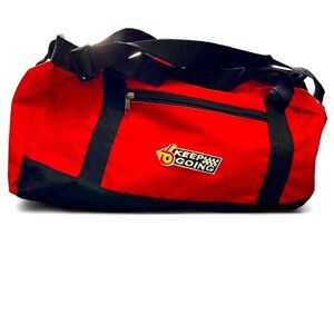 Larry June Organic Numbers Uncle Larry Keep Going Gym Track Duffle Bag New